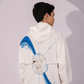 Across the Globe Hoodie in 70% bamboo / 30% cotton fleece - back view