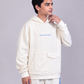 Across the Globe Hoodie in a 70% bamboo / 30% cotton fleece lifestyle/editorial view