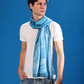 Bears on Ice Scarf in bamboo satin with polar bear artwork