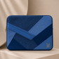 Close-up of Drake Passage Laptop Sleeve showing directional denim stitch detailing