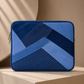 Drake Passage Laptop Sleeve with layered polar blue repurposed denim design