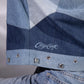 Close-up of Drift Weave Denim Jacket showing glass bead detailing
