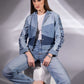 Drift Weave Denim Jacket styled in 100% repurposed denim