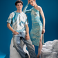 Ferð in Flight Dress styled with Arctic-inspired polar artwork