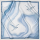 Close-up of Ferð’s Favourite Scarf showing Arctic Tern and glacier artwork