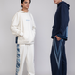 Glacial Geometry Jogger by CitizenEarth with glacier-inspired denim patchwork