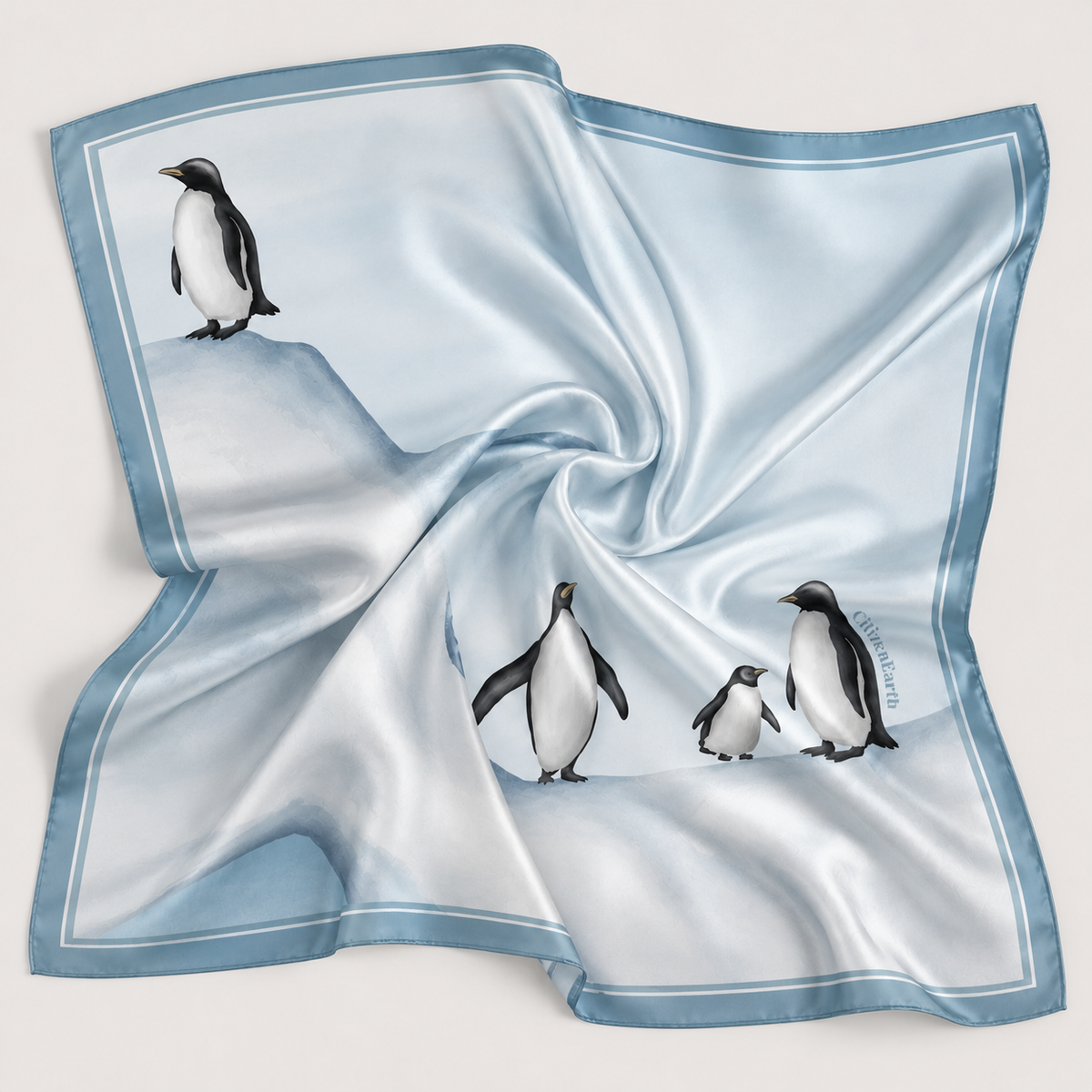 Happy Feet Club Scarf by CitizenEarth with Antarctic-inspired print