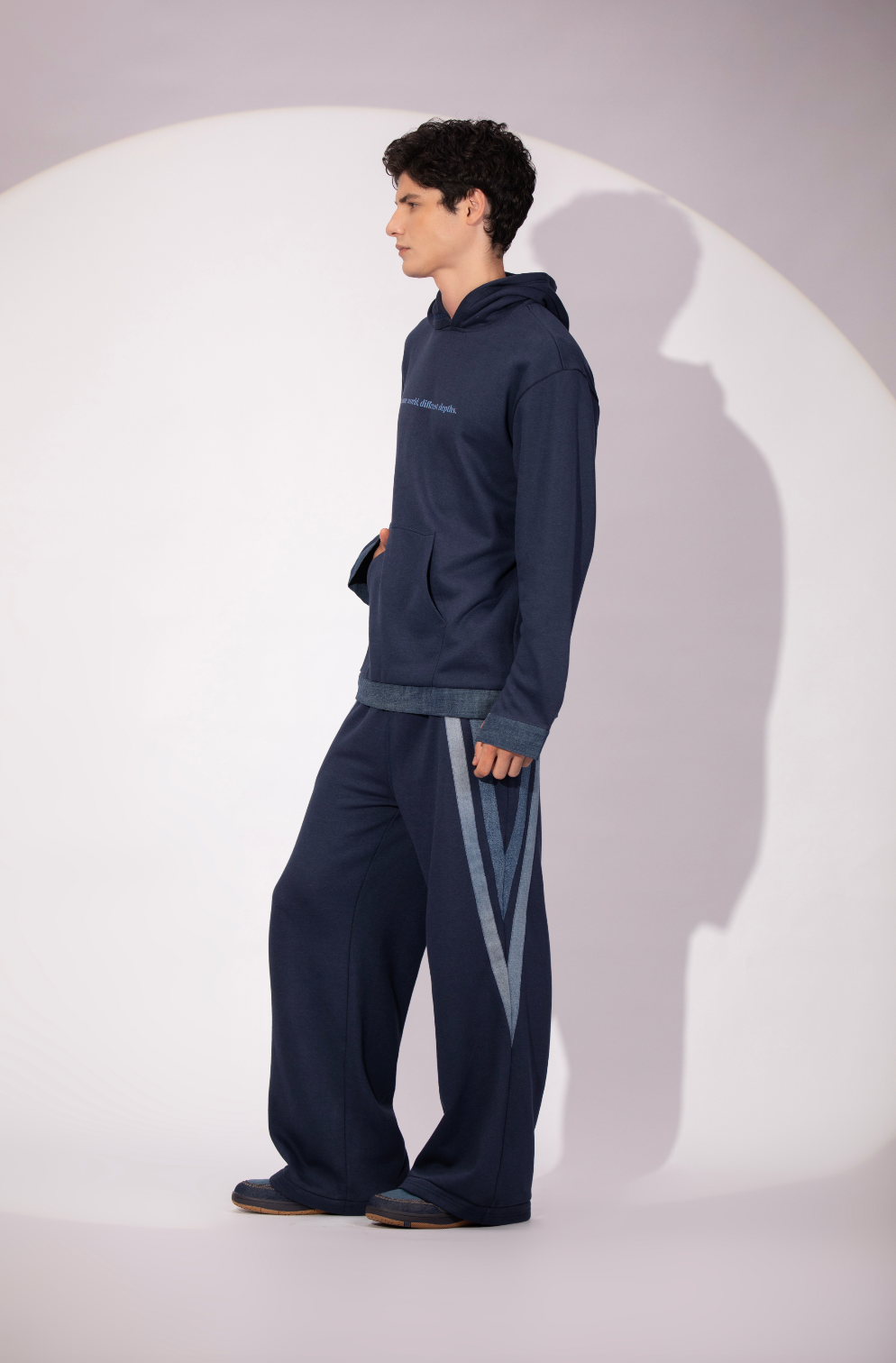 Ice Trail Jogger showing relaxed straight fit and wide-leg silhouette