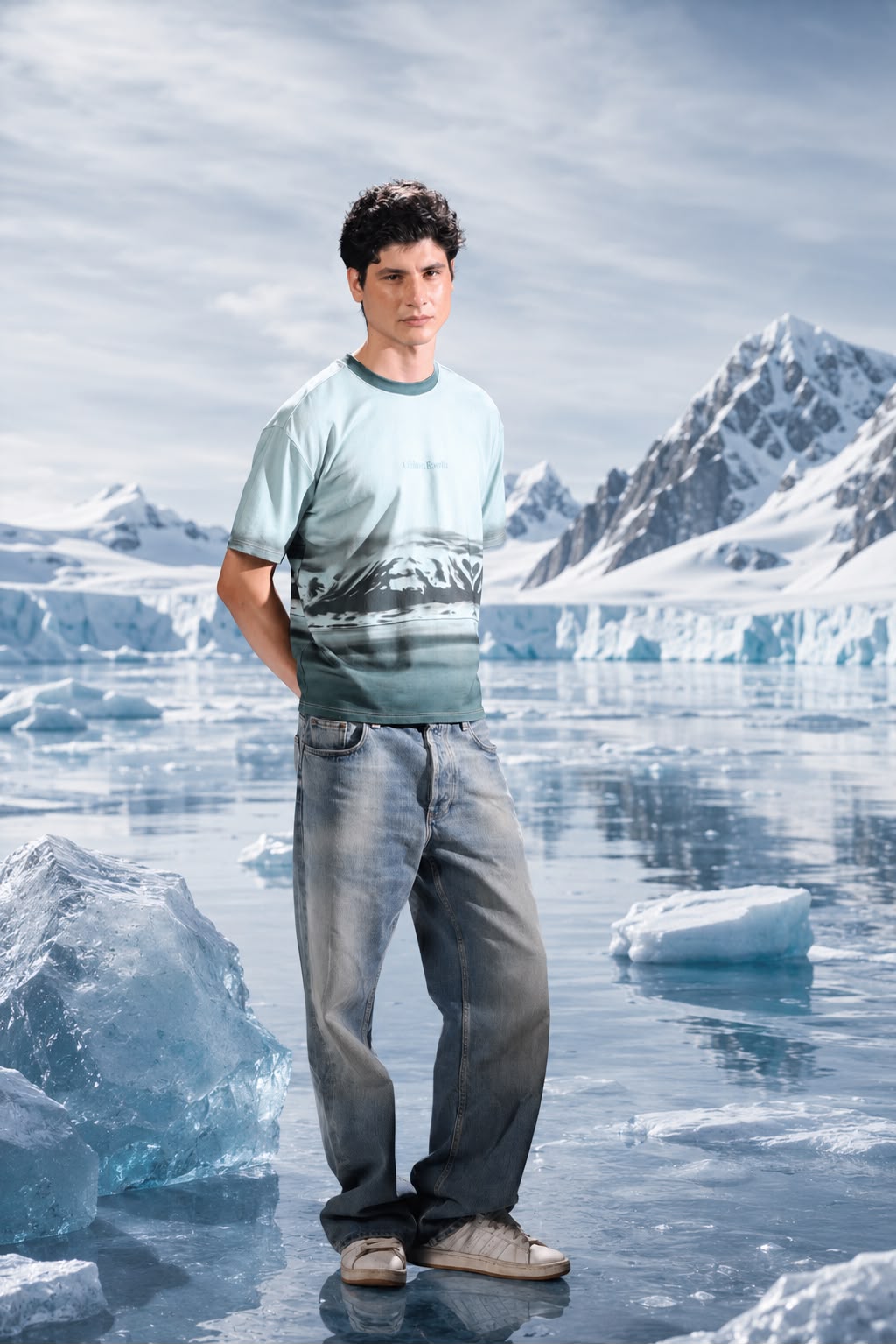Mountain Reflection Tee by CitizenEarth with polar mountain artwork