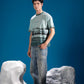 Mountain Reflection Tee with icy white and shadowed blue polar artwork