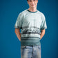 Mountain Reflection Tee with snow-covered mountain and Arctic water artwork