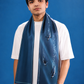 Penguins Making Waves Scarf inspired by the Drake Passage and Southern Ocean