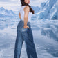 Pleated Terrain Jeans with structured pleated straight-fit silhouette