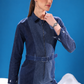 Polar Terrain Denim Jumpsuit showing its structured denim silhouette