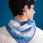 Close-up of Polar Textures Scarf showing abstract ice and glacial textures