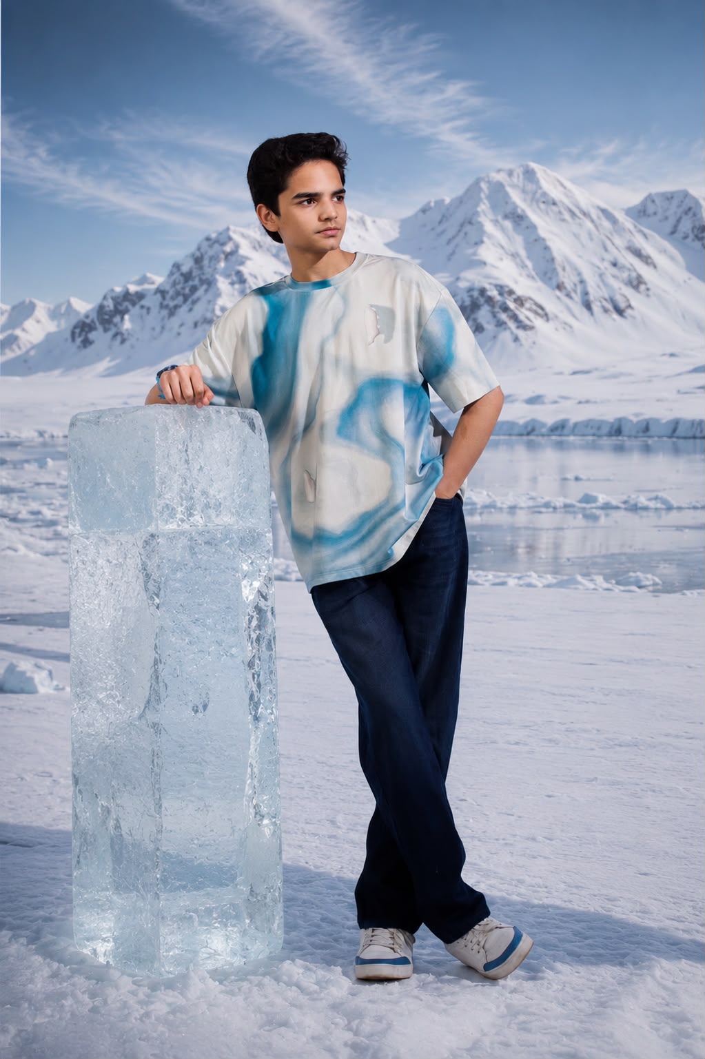 Shadow of the North Tee by CitizenEarth with Arctic-inspired artwork