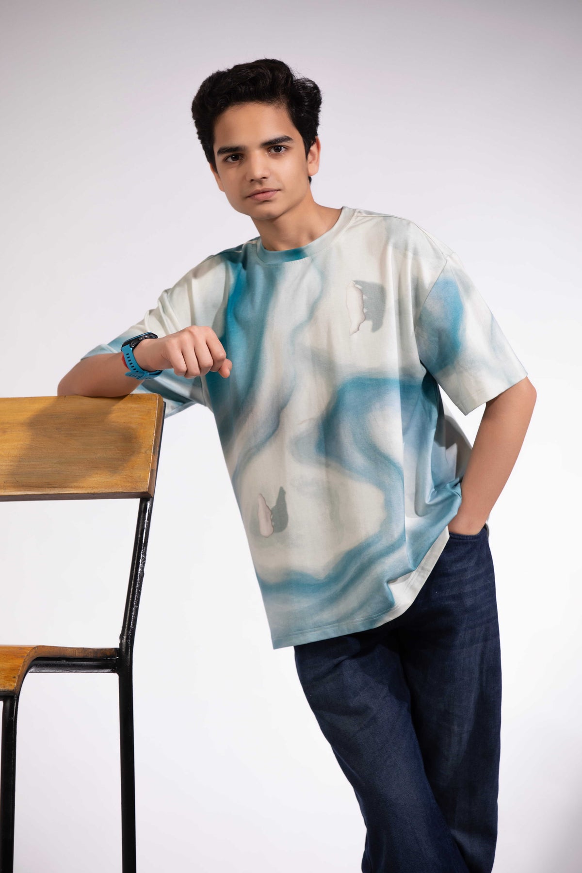 Shadow of the North Tee with abstract Arctic pack ice artwork